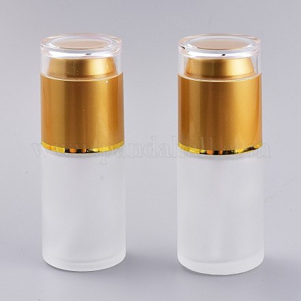 Flacons pompe vides en verre dépoli rechargeables MRMJ-XCP0001-02-1