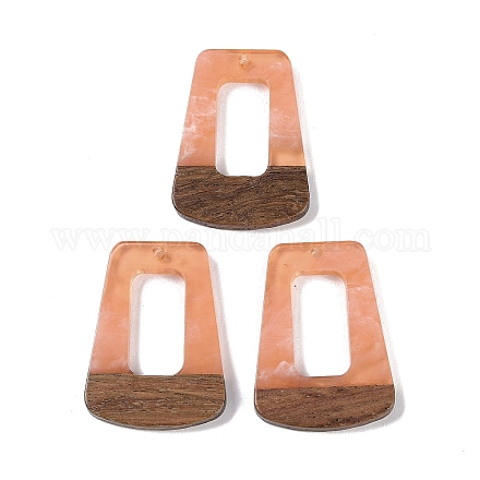 Подвески из смолы и дерева WOOD-F015-11B-1