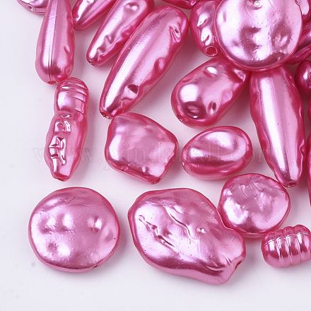 Perles d'imitation perles en plastique ABS OACR-R071-07-1