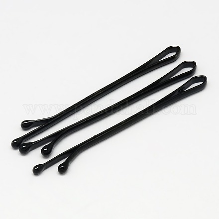 Black Baking Painted Iron Hair Bobby Pins Simple Hairpin PHAR-O002-01A-01S-1