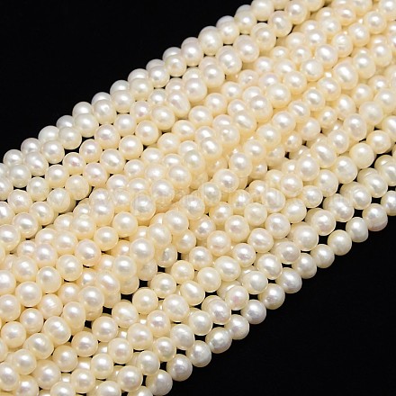 Fili di perle di perle d'acqua dolce coltivate naturali X-PEAR-L001-E-13-1
