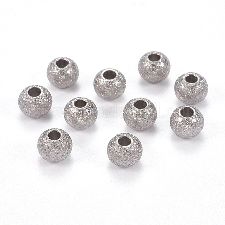 304 perline strutturate in acciaio inossidabile STAS-I081-6mm-04P-1