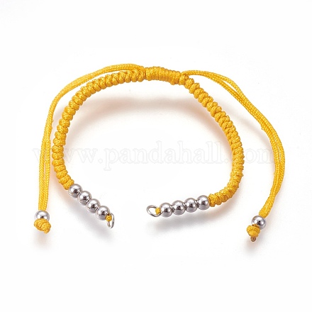 Nylon Cord Braided Bead Bracelets Making BJEW-F360-FP22-1
