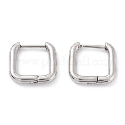 201 Stainless Steel Hoop Earrings STAS-D451-37P-1