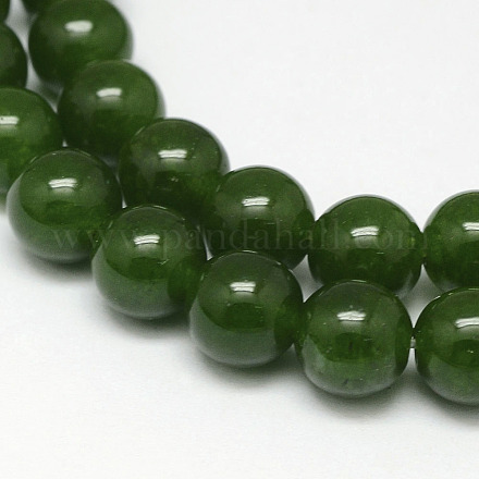 Taiwán naturales hebras de abalorios de jade X-G-F342-03-8mm-1