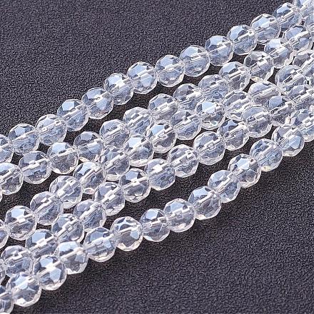 Glass Beads Strands GF6mm01Y-L-1