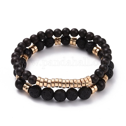Essential Oil Diffuser Bracelets Sets for Men Women BJEW-JB07093-1
