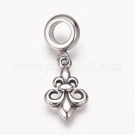 304 Stainless Steel European Dangle Charms OPDL-K001-31AS-1