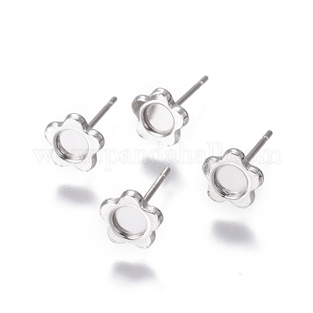 Composants de clou d'oreille en 304 acier inoxydable STAS-F222-046-1