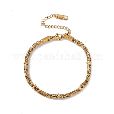 316 bracelet chaîne maille ronde en acier inoxydable pour homme femme BJEW-G655-05G-1