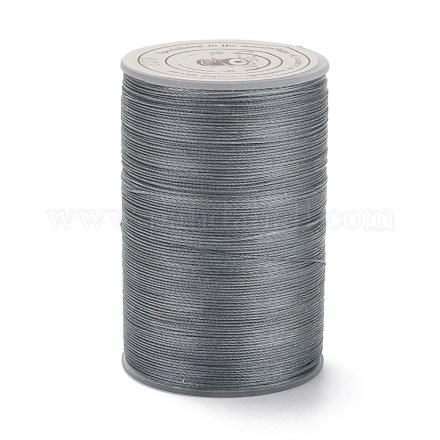 ラウンドワックスポリエステル糸ストリング  マイクロマクラメコード  ツイストコード  革縫い用  銀  0.3~0.4mm  約174.98ヤード（160m）/ロール YC-D004-02A-023-1
