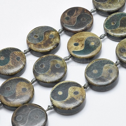 Chapelets de perles de style tibétain TDZI-I002-10B-1