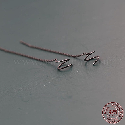 925 серьги из стерлингового серебра EJEW-BB47812-A-1