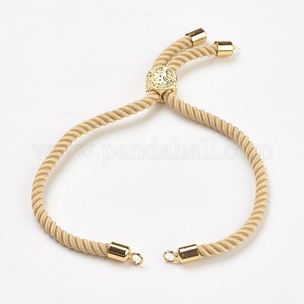 Nylon Twisted Cord Bracelet Making MAK-F018-08G-RS-1