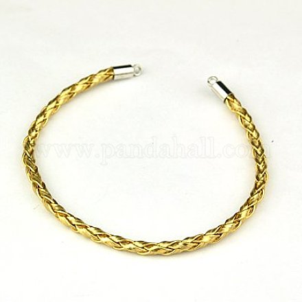 Braided PU Leather Cord Bracelet Making AJEW-JB00021-18-1
