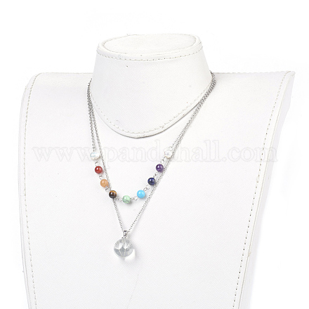 316 Surgical Stainless Steel Tiered Necklaces NJEW-JN02184-1