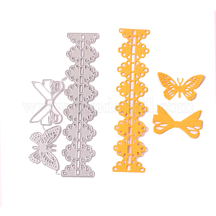 Трафареты для штампов из углеродистой стали с бабочками и кружевами DIY-H106-11-1