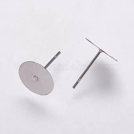Accessoires des clous d'oreilles en 304 acier inoxydable STAS-K146-009-10mm-1
