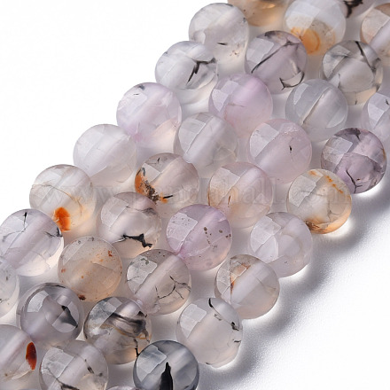 Chapelets de perles d'agate naturelle G-N326-98C-1