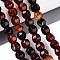 Dyed Natural Agate Beads Strands, Lantern, Dark Red, 9~10x10~11x10~11mm, Hole: 0.7~0.8mm, about 38pcs/strand, 14.17~14.37''(36~36.5cm)