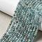 Natural Apatite Beads Strands, Rondelle, Faceted, 3x2mm, Hole: 0.5mm, about 190pcs/strand, 14.96''(38cm)