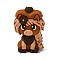 Animal Silicone Beads, Focal Beads, Chocolate, Cowgirl Horse, 32x21.5x15mm, Hole: 2mm
