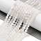 Natural Rainbow Moonstone Beads Strands, Faceted, Round, 4mm, Hole: 0.7mm, about 96~101pcs/strand, 14.76''~14.96''(37.5~38cm)
