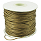 Korean Waxed Polyester Cord, Bead Cord, Dark Khaki, 1.2mm, about 185yards/roll