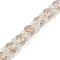 Gold Sand Lampwork Beads Strands, Tulip, Clear, 12x10mm, Hole: 1.2mm, about 33pcs/strand, 31~32cm