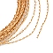 Aluminum Wire, Twisted Flat, for DIY Craft, Sandy Brown, 1mm, 18 Gauge, about 16.40 Feet(5m)/Roll
