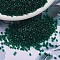 MIYUKI Delica Beads, Cylinder, Japanese Seed Beads, 11/0, (DB0713) Transparent Dark Emerald, 1.3x1.6mm, Hole: 0.8mm, about 20000pcs/bag, 100g/bag