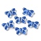 Transparent Lampwork Beads, Butterfly, Cornflower Blue, 11x19x6mm, Hole: 1mm, about 55~65pcs/100g