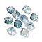 Baking Painted Transparent Glass Beads, Gradient Color, Lion, Steel Blue, 11.5x11x9.5mm, Hole: 1.2mm