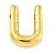 Ion Plating(IP) 304 Stainless Steel Pendants, Balloon Letter Charm, Golden, Letter U, 19.5x15x5mm, Hole: 2x1.5mm