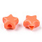 Opaque Acrylic Beads, Star, Coral, 9x9.5x5.5mm, Hole: 2.5mm, about 2050pcs/500g