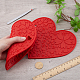 GORGECRAFT 2pcs Silicone Doming Mat Heart with Flower Pattern Trivet Mat Hot Plate Holder Red Heat Resistant Synthetic Rubber Pads Kitchen Tool with Tweezer for Epoxy Resin Crafts Supplies AJEW-GF0008-30-3