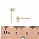 Accessoires de clou d'oreille en 925 argent sterling STER-K167-042A-G-3