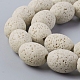 Brins de perles de pierre de lave naturelle G-F671-03B-02-3
