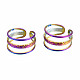 Полые однорядные кольца-манжеты RJEW-N038-010-1