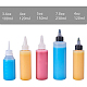 Benecreat 8 confezione flaconi di erogazione in plastica da 7.8 once con tappo a rotazione nero DIY-BC0009-10-6