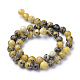 Brins de perles turquoise jaune naturel (jaspe) X-G-R345-8mm-44-2