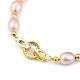 Natürliche kultivierte Süßwasserperlen Perlen Armbänder BJEW-JB05436-5
