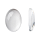 Transparent Oval Glass Cabochons X-GGLA-R022-14x10-1