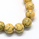 Turquesa sintética hebras de abalorios de piedras preciosas teñidos TURQ-R032-4mm-XSS13-2