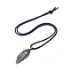 Alloy Pendant Necklaces NJEW-F235-07AS-2