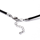 Round Leather Cord Necklaces Making AJEW-E010-02-1.5mm-2