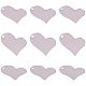 PandaHall Elite 30 pcs Heart Shape 304 Stainless Steel Blank Stamping Tag Pendants with 2mm Hole for Earring Bracelet Necklace Pendant Charm Jewelry Making STAS-PH0018-70P-8