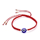 Bracelets de perles de nylon tressés réglables BJEW-JB05293-03-1