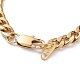 Placage sous vide pour femmes 304 chaînes cubaines en acier inoxydable bracelets et colliers ensembles de bijoux SJEW-JS01156-7
