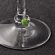 Charms del vidrio de vino rhinestone de arcilla de polímero AJEW-PH00755-2